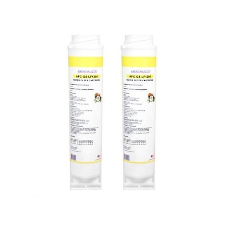 AFC Brand AFC-G5-LF1200, Compatible To GE GXSL55 Water Filters (2PK) Made By AFC